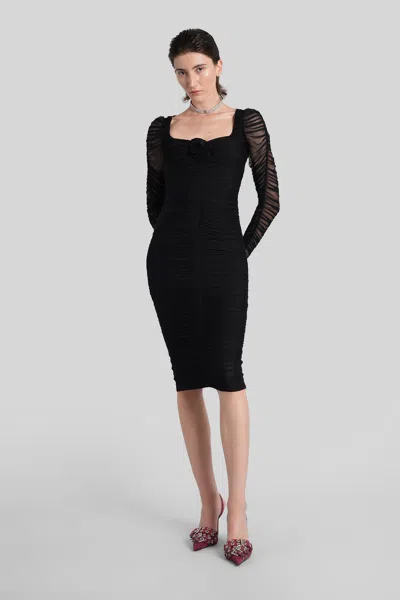 Blumarine Long Dress In Black