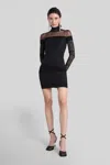 Blumarine Mini Dress In Black