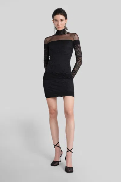 Blumarine Mini Dress In Black