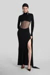 Blumarine Long Dress In Black