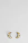 Blumarine Gold-tone Chunky Half Hoop Earrings In Gold