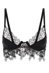Blumarine Stretch Jersey Bra Lace Detailing In Black