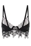 Blumarine Stretch Jersey Bra Lace Detailing In Black