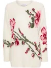 Blumarine Knit Crewneck Sweater In White