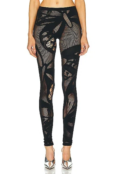 Blumarine Jacquard Legging In Black