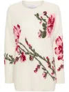 Blumarine Knit Crewneck Sweater In Neutrals