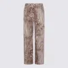 Blumarine Jeans In Brown Cotton In Chalk/bear Brown