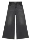 Blumarine Straight Leg Trousers Lace Detailing In Gray