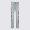 Blumarine Ice Blue Denim Jeans In Ice Blue