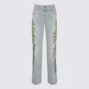 Blumarine Ice Blue Denim Jeans In Ice Blue