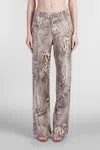 Blumarine Jeans In Brown Cotton In Multibrown