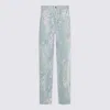 Blumarine Blue Cotton Denim Jeans In Blue