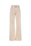 Blumarine Melange Light Pink Stretch Denim Jeans In Windrose