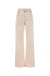 Blumarine Melange Light Pink Stretch Denim Jeans In Windrose