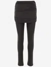 Blumarine Folded Low-rise Pants In Black