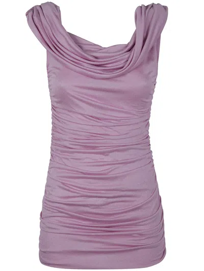 Blumarine Jersey Sable` Dress In Purple