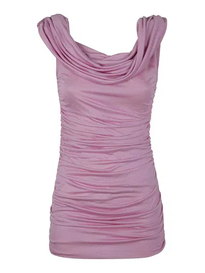 Blumarine Jersey Sable` Dress In Pink