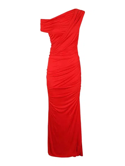 Blumarine Jersey Sable` Dress In Red