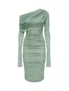 Blumarine Jersey Sabl Midi Dress In Green