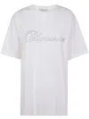 Blumarine Rhinestone-embellished Butterfly-motif T-shirt