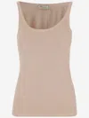 Blumarine Jersey Top With Cast-effect Logo