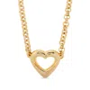 Blumarine Heart-pendant Chain Necklace In Gold