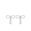 Blumarine Bow-motif Earrings In Silver