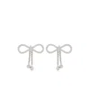 Blumarine Bow-motif Earrings In Silver