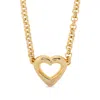 Blumarine Heart-pendant Chain Necklace In Gold