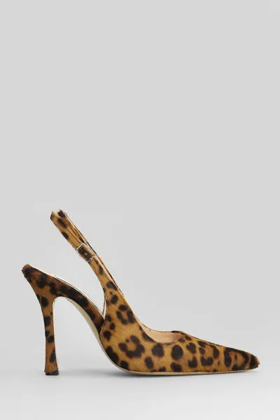 Blumarine Kid Leo Pumps In Animalier Pony Skin In Animal Print