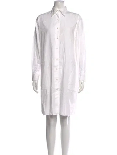 Pre-owned Blumarine Knee-length Dress In White