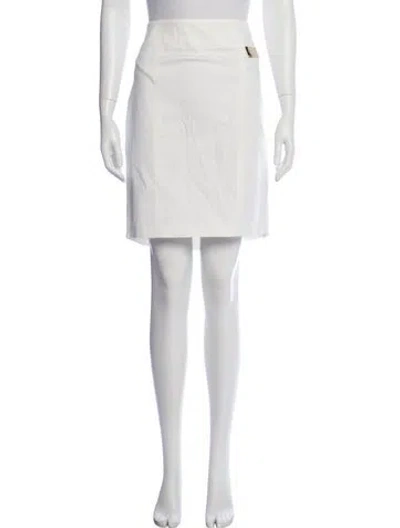Pre-owned Blumarine Knee-length Skirt In White