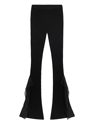 Blumarine Knit Insert Lace Pants