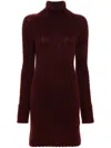 Blumarine Roll-neck Cable-knit Minidress