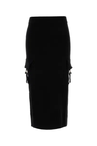 Blumarine Knit Skirt 2g272a N0990 In Black