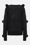 Blumarine Knitwear In Black Wool In Black