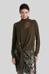 Blumarine Knitwear In Green Polyamide In Green
