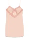 Blumarine Lace-detail Mini Dress In Pink