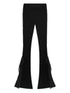 Blumarine Lace-detail Trousers In Black