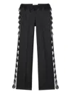 Blumarine Lace-detail Trousers In Black