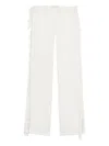 Blumarine Lace-detail Trousers In White