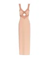 Blumarine Lace-trim Dress In Nude