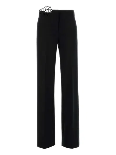 Blumarine Black Stretch Crepe Pant