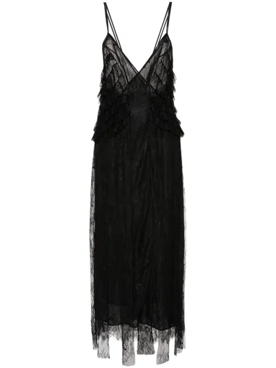 Blumarine Dress Woman In Black Polyamide In Black  