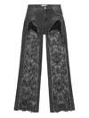 Blumarine Lace-panel Jeans