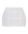 Blumarine Lace-panelled Mini Skirt In White