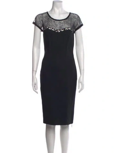 Pre-owned Blumarine Lace Pattern Knee-length Dress In Multicolor