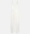 Blumarine Lace Slip Dress In White
