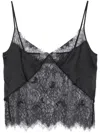 Blumarine Lace Top In Black
