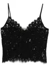 Blumarine Lace Top In Black  